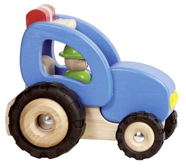 Goki - Kleine houten tractor